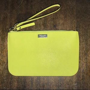 NWOT Neon Yellow kate spade Wristlet/Clutch